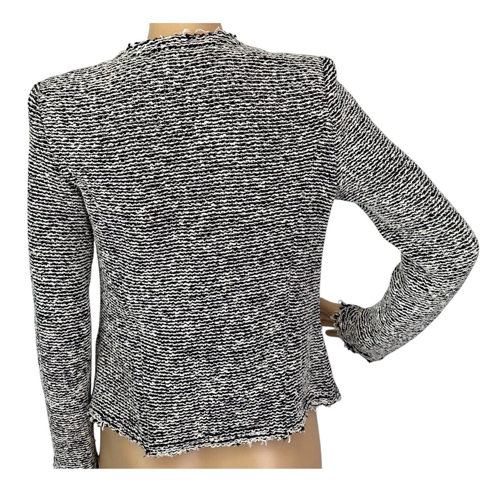IRO Azure Boucle Jacket Black Ecru 36 US Size 4 - Picture 6 of 11